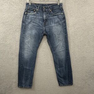 Levis Jeans Mens 30x30 Blue Denim 505 Straight Leg American Work Medium Wash